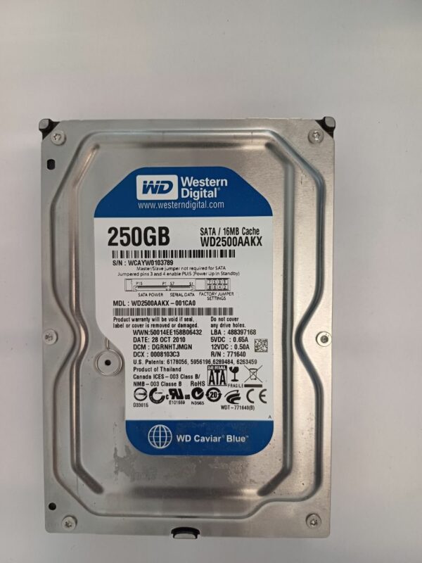 WESTERN DIGITAL WD2500AAKX-001CA0