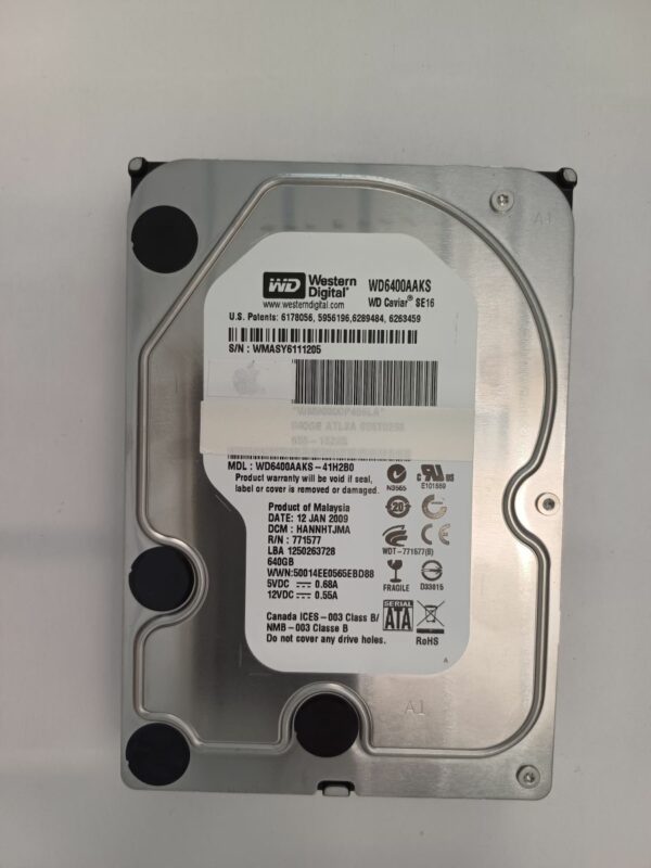 WESTERN DIGITAL WD6400AAKS-41H2B0