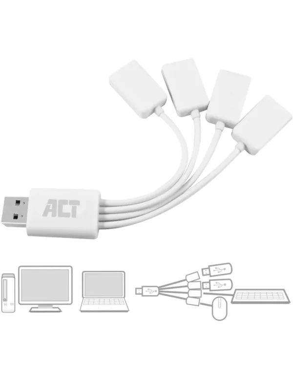 ACT USB HUB 4 PORTR USB 2.0 - Image 2