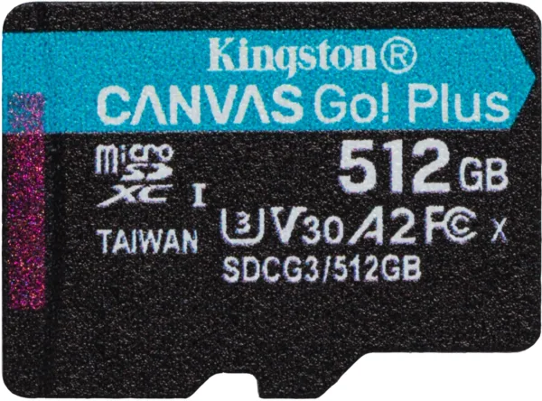 KINGSTON CANVAS GO MICROSDXC 512GB+SD-ADAPTER - Image 3